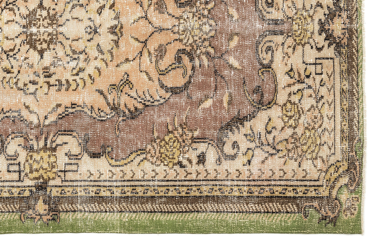 Naturel Over Dyed Vintage Rug 5&#39;4&#39;&#39; x 8&#39;6&#39;&#39; ft 163 x 260 cm