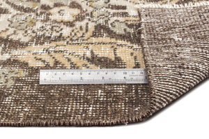 Beige Over Dyed Vintage Rug 5'9'' x 9'0'' ft 176 x 275 cm