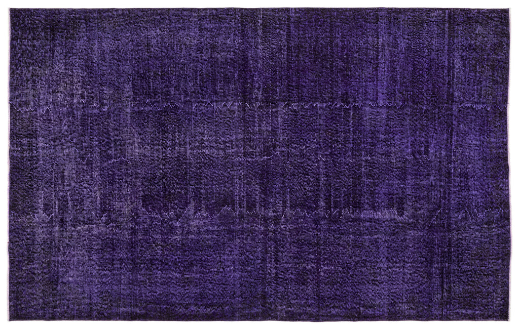 Purple Over Dyed Vintage Rug 5'5'' x 8'10'' ft 166 x 270 cm