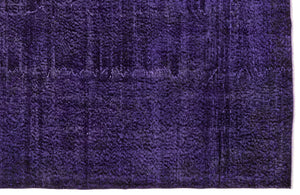 Purple Over Dyed Vintage Rug 5'5'' x 8'10'' ft 166 x 270 cm