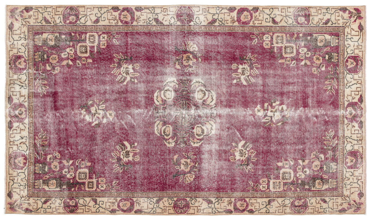 Naturel Over Dyed Vintage Rug 5&#39;3&#39;&#39; x 9&#39;1&#39;&#39; ft 160 x 276 cm