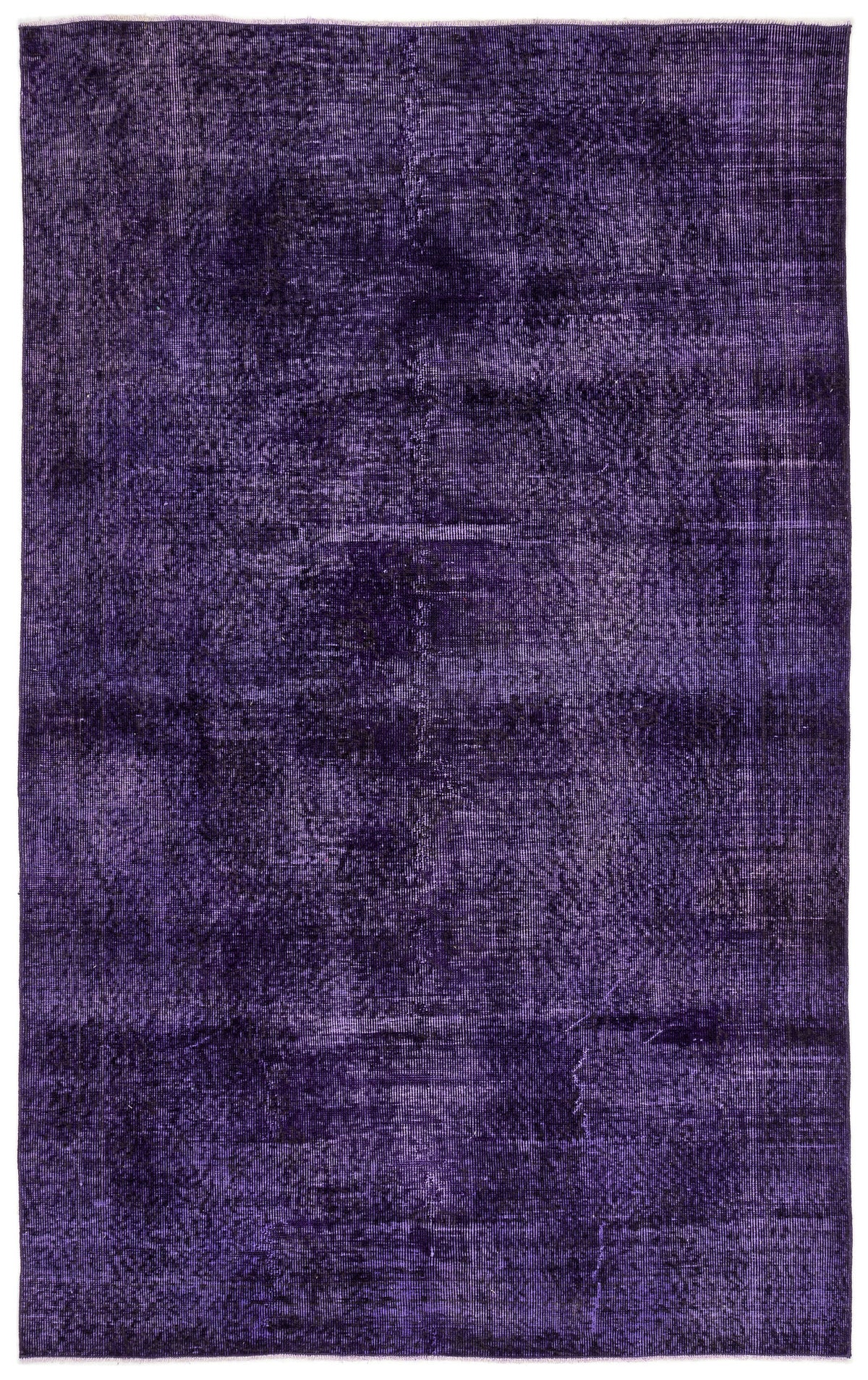 Purple Over Dyed Vintage Rug 5&#39;3&#39;&#39; x 8&#39;4&#39;&#39; ft 160 x 255 cm
