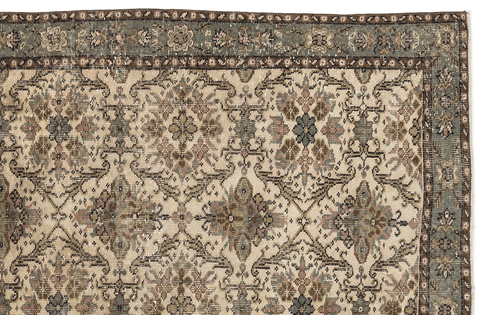Naturel Over Dyed Vintage Rug 5'12'' x 10'0'' ft 182 x 306 cm