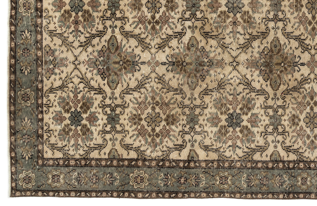 Naturel Over Dyed Vintage Rug 5&#39;12&#39;&#39; x 10&#39;0&#39;&#39; ft 182 x 306 cm