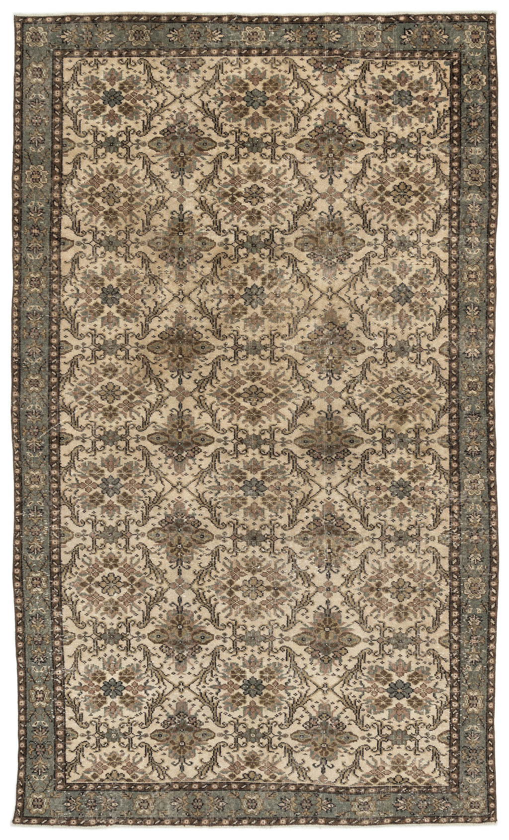 Naturel Over Dyed Vintage Rug 5'12'' x 10'0'' ft 182 x 306 cm