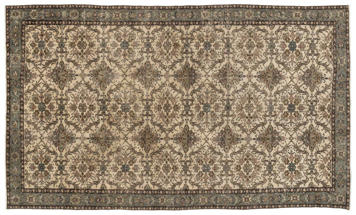 Naturel Over Dyed Vintage Rug 5&#39;12&#39;&#39; x 10&#39;0&#39;&#39; ft 182 x 306 cm