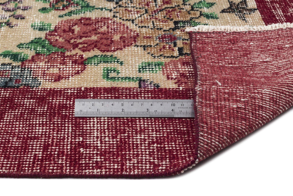 Retro Over Dyed Vintage Rug 6&#39;9&#39;&#39; x 9&#39;6&#39;&#39; ft 205 x 290 cm