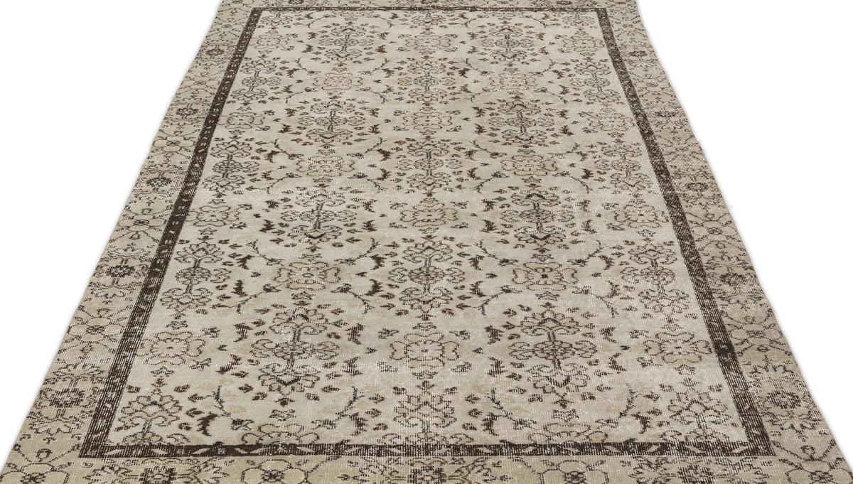 Naturel Over Dyed Vintage Rug 5&#39;2&#39;&#39; x 9&#39;2&#39;&#39; ft 157 x 279 cm