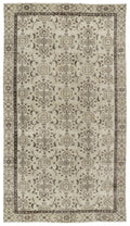 Naturel Over Dyed Vintage Rug 5'2'' x 9'2'' ft 157 x 279 cm