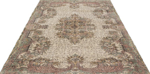 Naturel Over Dyed Vintage Rug 5'8'' x 9'5'' ft 172 x 286 cm