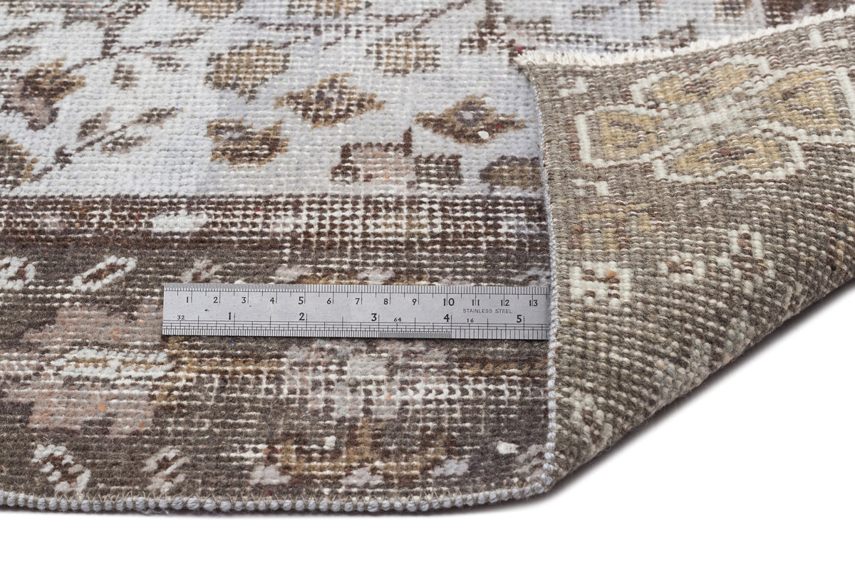 Blue Over Dyed Vintage Rug 5&#39;2&#39;&#39; x 9&#39;4&#39;&#39; ft 158 x 284 cm