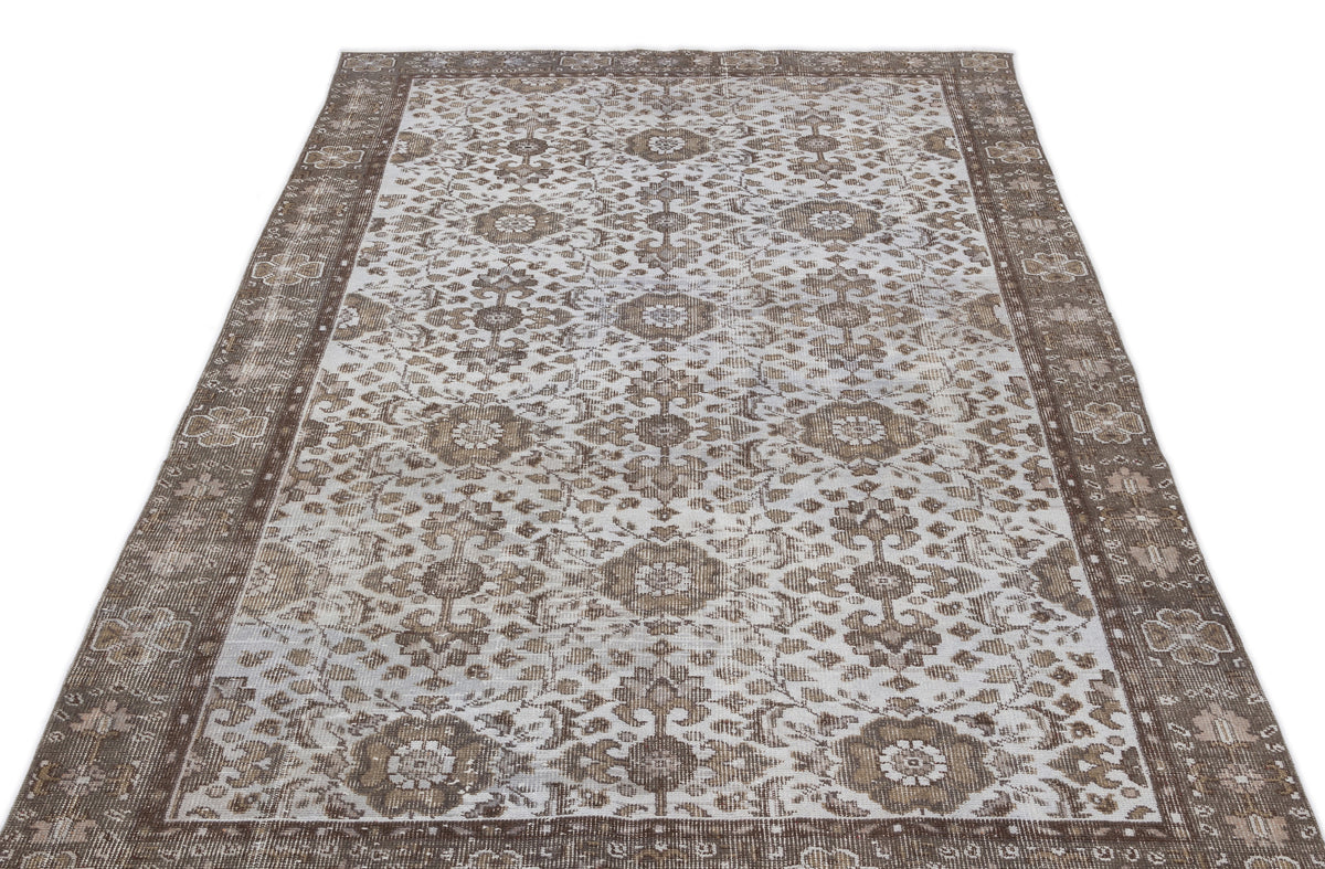 Blue Over Dyed Vintage Rug 5&#39;2&#39;&#39; x 9&#39;4&#39;&#39; ft 158 x 284 cm