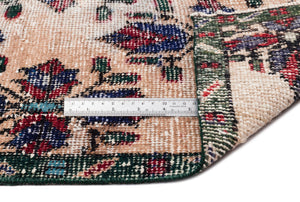 Retro Over Dyed Vintage Rug 4'0'' x 7'10'' ft 122 x 238 cm