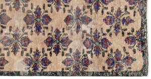 Retro Over Dyed Vintage Rug 4'0'' x 7'10'' ft 122 x 238 cm
