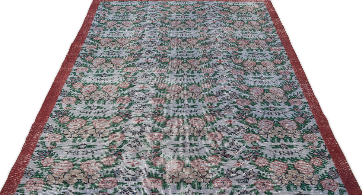 Retro Over Dyed Vintage Rug 5&#39;3&#39;&#39; x 9&#39;2&#39;&#39; ft 160 x 280 cm