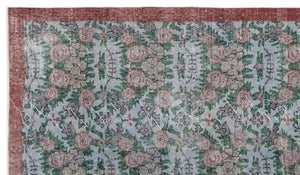 Retro Over Dyed Vintage Rug 5'3'' x 9'2'' ft 160 x 280 cm