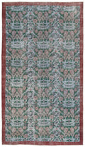 Retro Over Dyed Vintage Rug 5'3'' x 9'2'' ft 160 x 280 cm