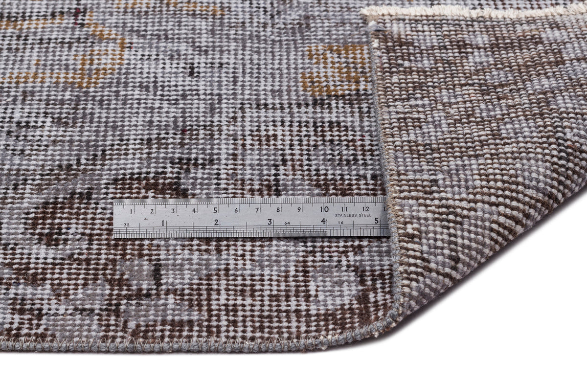 Blue Over Dyed Vintage Rug 5&#39;6&#39;&#39; x 9&#39;11&#39;&#39; ft 168 x 303 cm