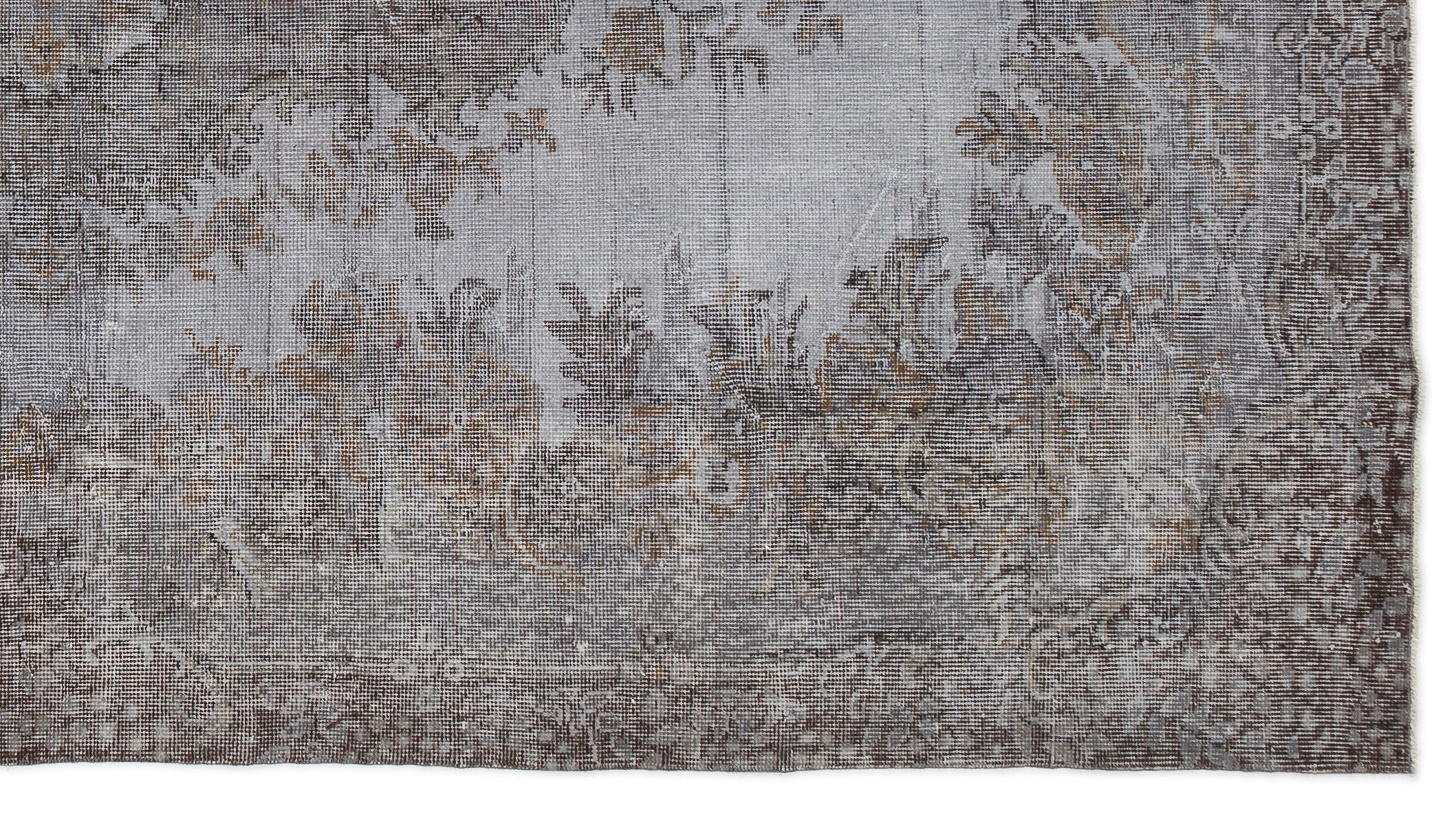 Blue Over Dyed Vintage Rug 5'6'' x 9'11'' ft 168 x 303 cm
