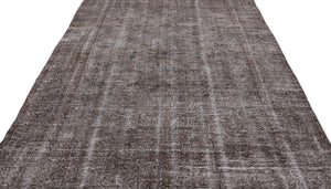 Gray Over Dyed Vintage Rug 6'6'' x 10'8'' ft 197 x 326 cm