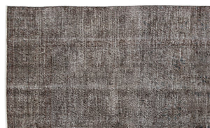 Gray Over Dyed Vintage Rug 6'6'' x 10'8'' ft 197 x 326 cm