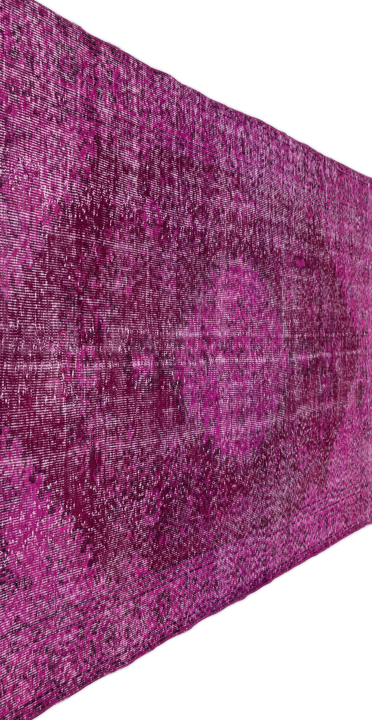 Fuchsia Over Dyed Vintage Rug 5&#39;11&#39;&#39; x 10&#39;10&#39;&#39; ft 181 x 329 cm
