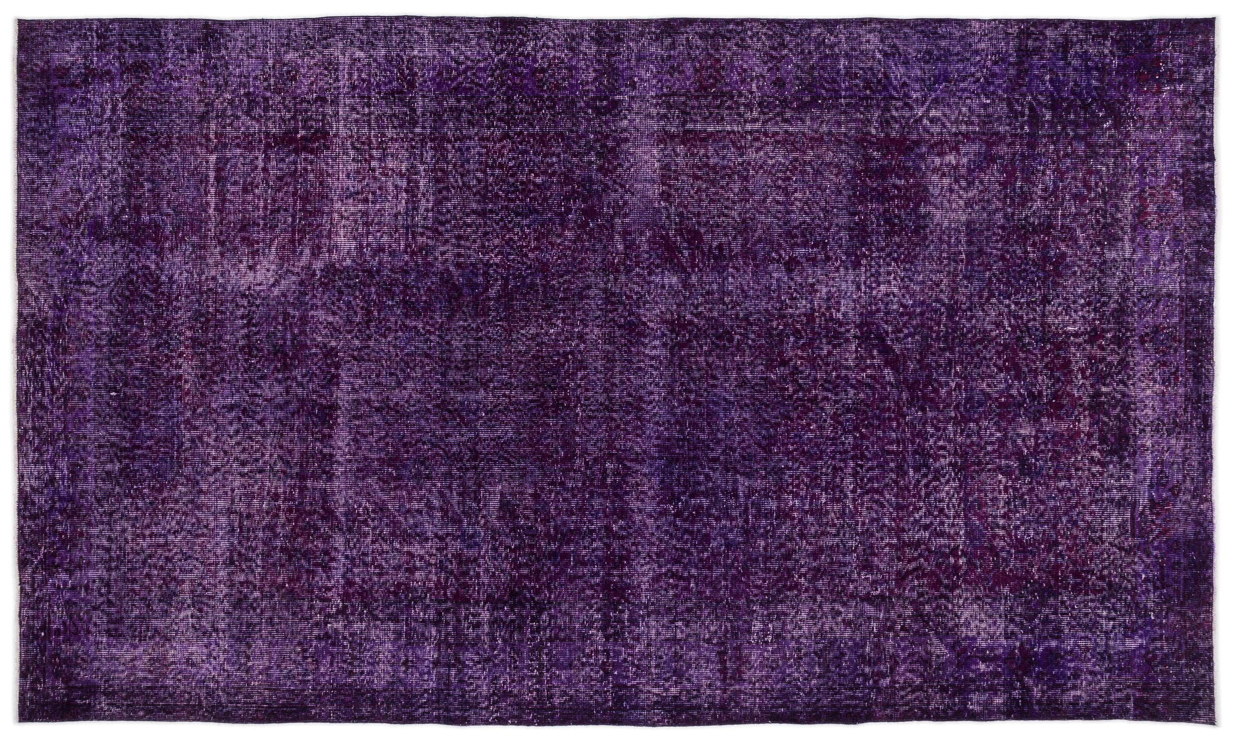 Purple Over Dyed Vintage Rug 5'9'' x 9'11'' ft 175 x 301 cm