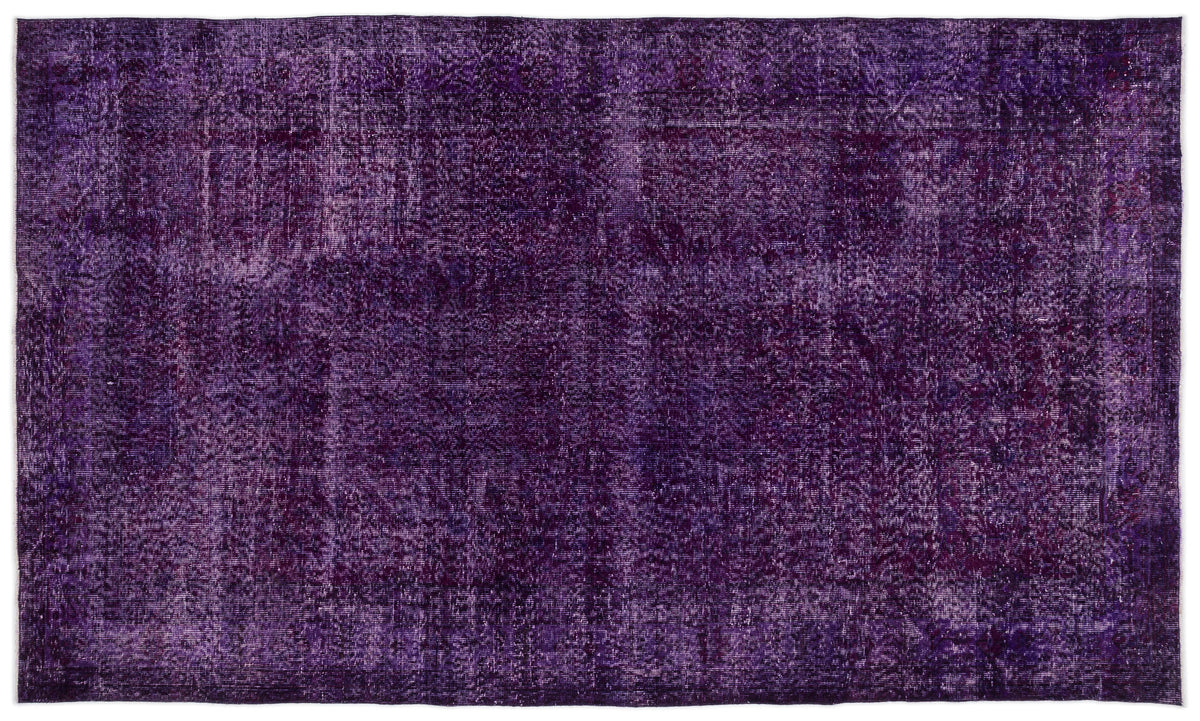 Purple Over Dyed Vintage Rug 5&#39;9&#39;&#39; x 9&#39;11&#39;&#39; ft 175 x 301 cm