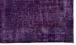Purple Over Dyed Vintage Rug 5'9'' x 9'11'' ft 175 x 301 cm