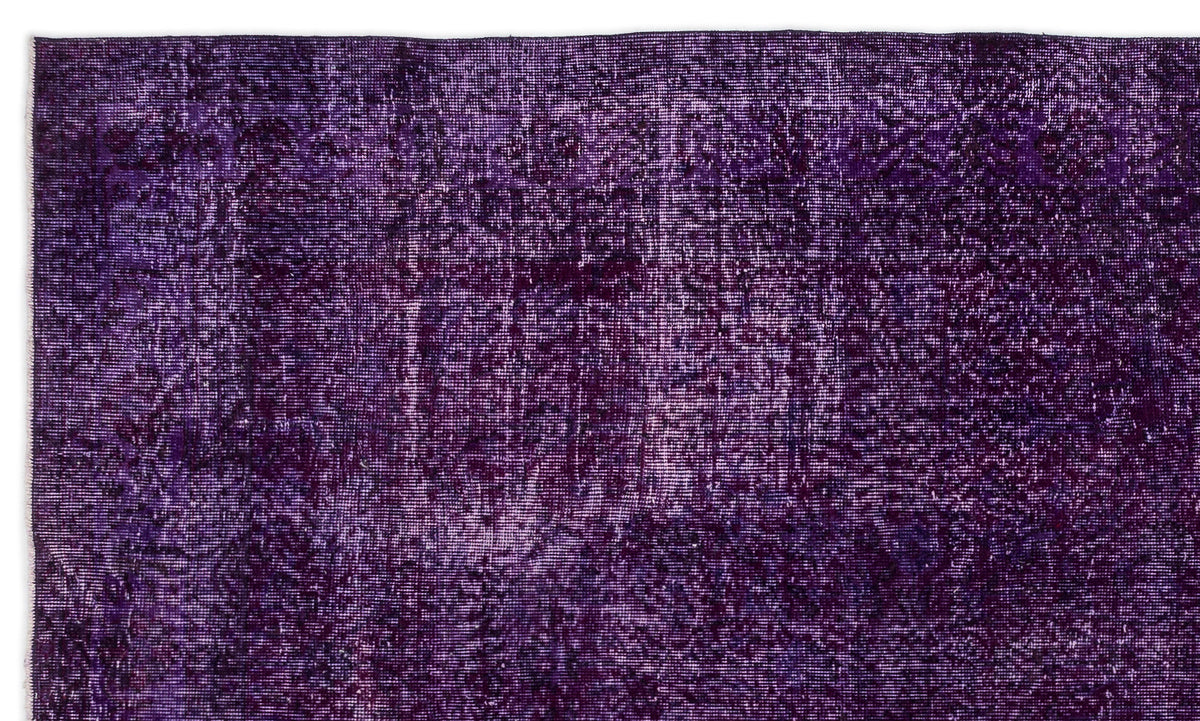 Purple Over Dyed Vintage Rug 5&#39;9&#39;&#39; x 9&#39;11&#39;&#39; ft 175 x 301 cm