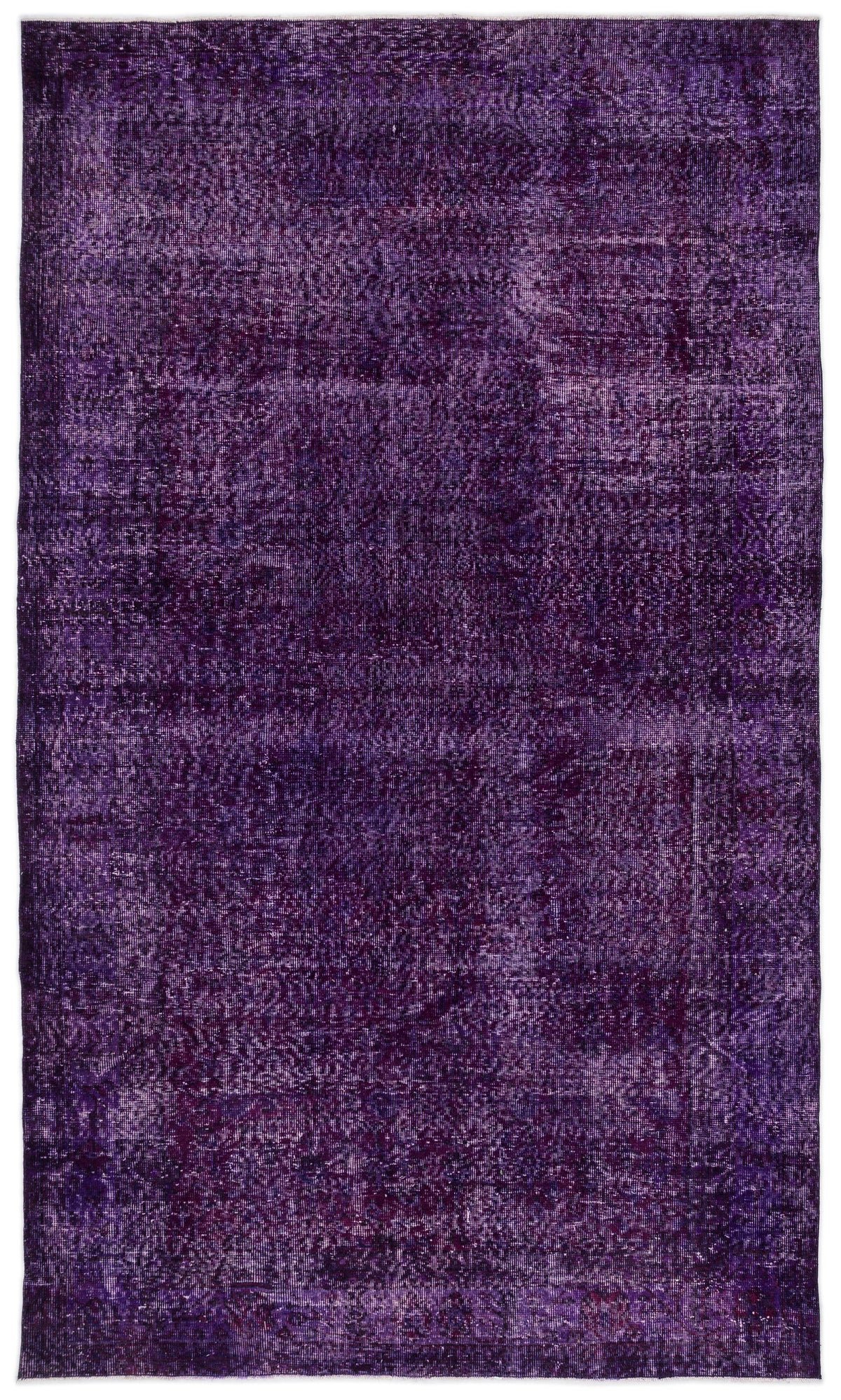 Purple Over Dyed Vintage Rug 5&#39;9&#39;&#39; x 9&#39;11&#39;&#39; ft 175 x 301 cm