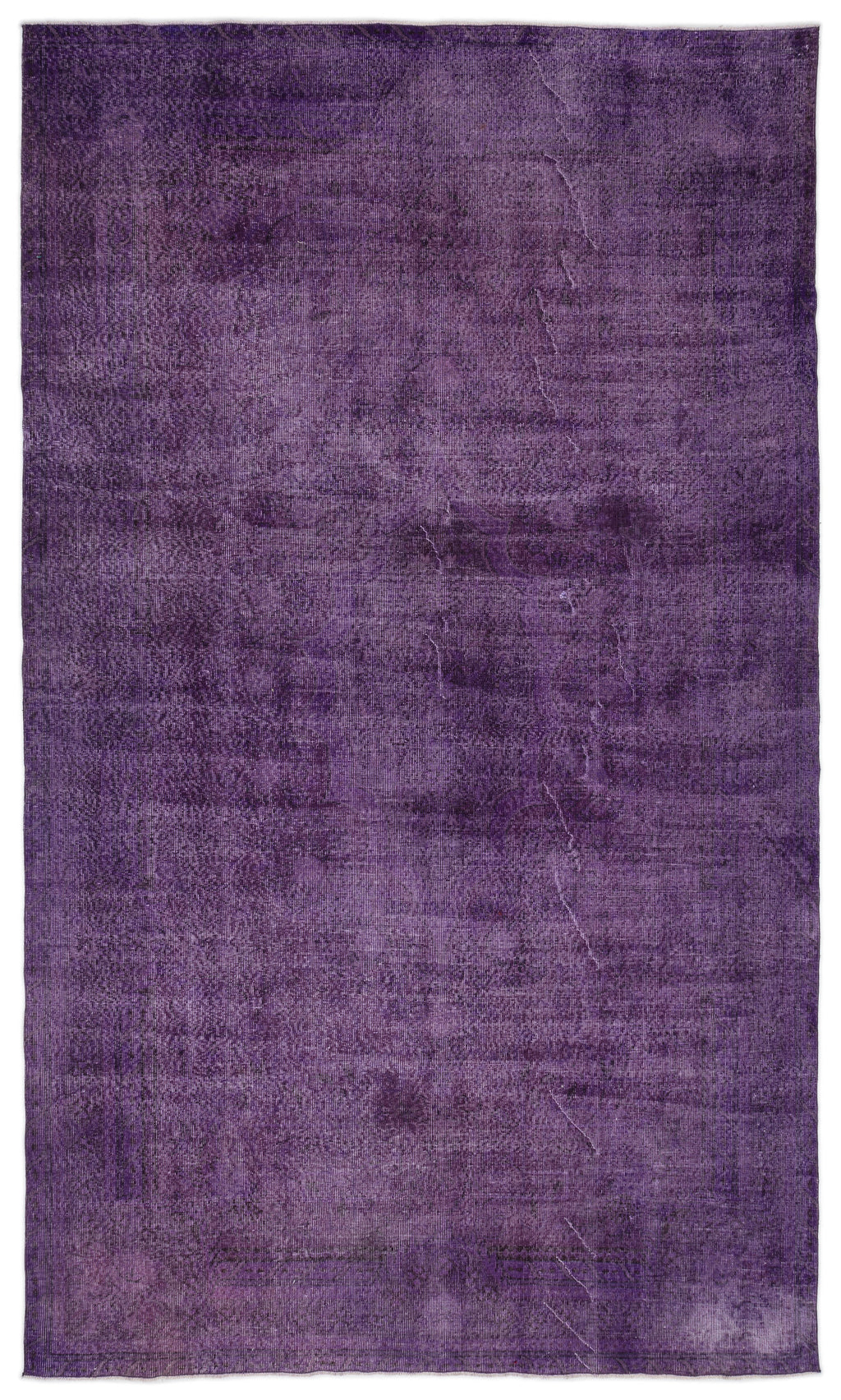 Purple Over Dyed Vintage Rug 6'7'' x 11'3'' ft 200 x 343 cm