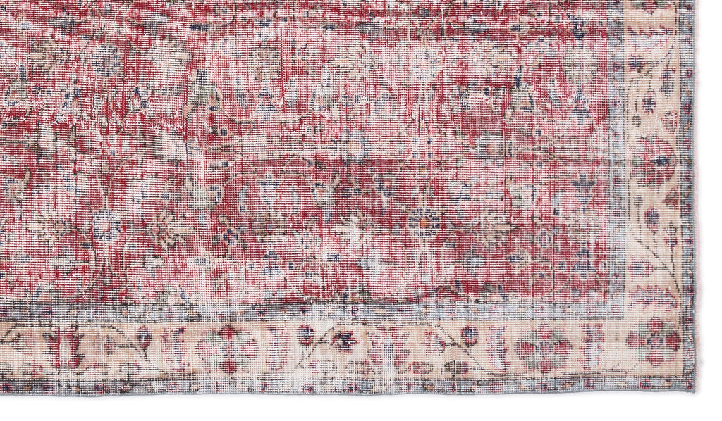 Naturel Over Dyed Vintage Rug 5'3'' x 9'1'' ft 161 x 276 cm