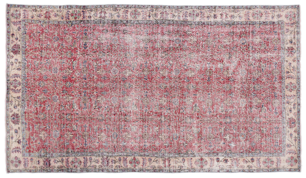 Naturel Over Dyed Vintage Rug 5&#39;3&#39;&#39; x 9&#39;1&#39;&#39; ft 161 x 276 cm