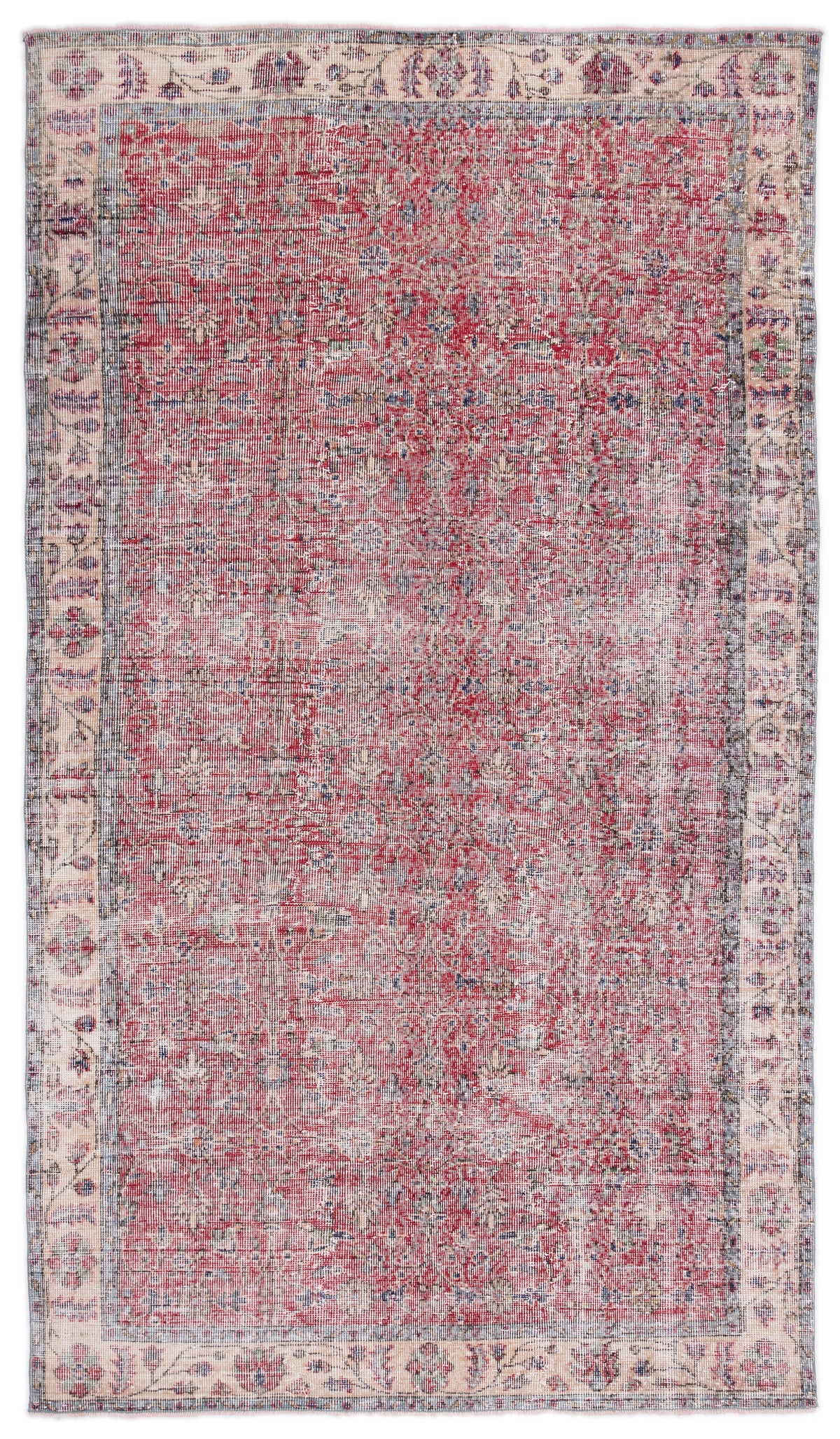Naturel Over Dyed Vintage Rug 5&#39;3&#39;&#39; x 9&#39;1&#39;&#39; ft 161 x 276 cm