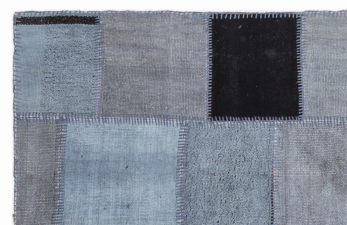 Mixed Over Dyed Kilim Patchwork Unique Rug 5&#39;3&#39;&#39; x 7&#39;7&#39;&#39; ft 160 x 230 cm