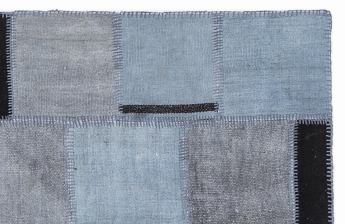 Mixed Over Dyed Kilim Patchwork Unique Rug 5&#39;3&#39;&#39; x 7&#39;7&#39;&#39; ft 160 x 230 cm