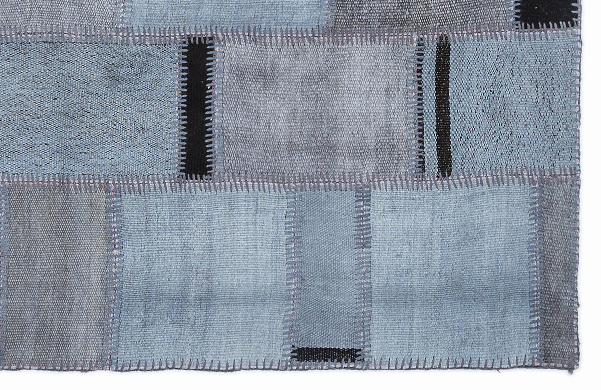 Mixed Over Dyed Kilim Patchwork Unique Rug 5&#39;3&#39;&#39; x 7&#39;7&#39;&#39; ft 160 x 230 cm