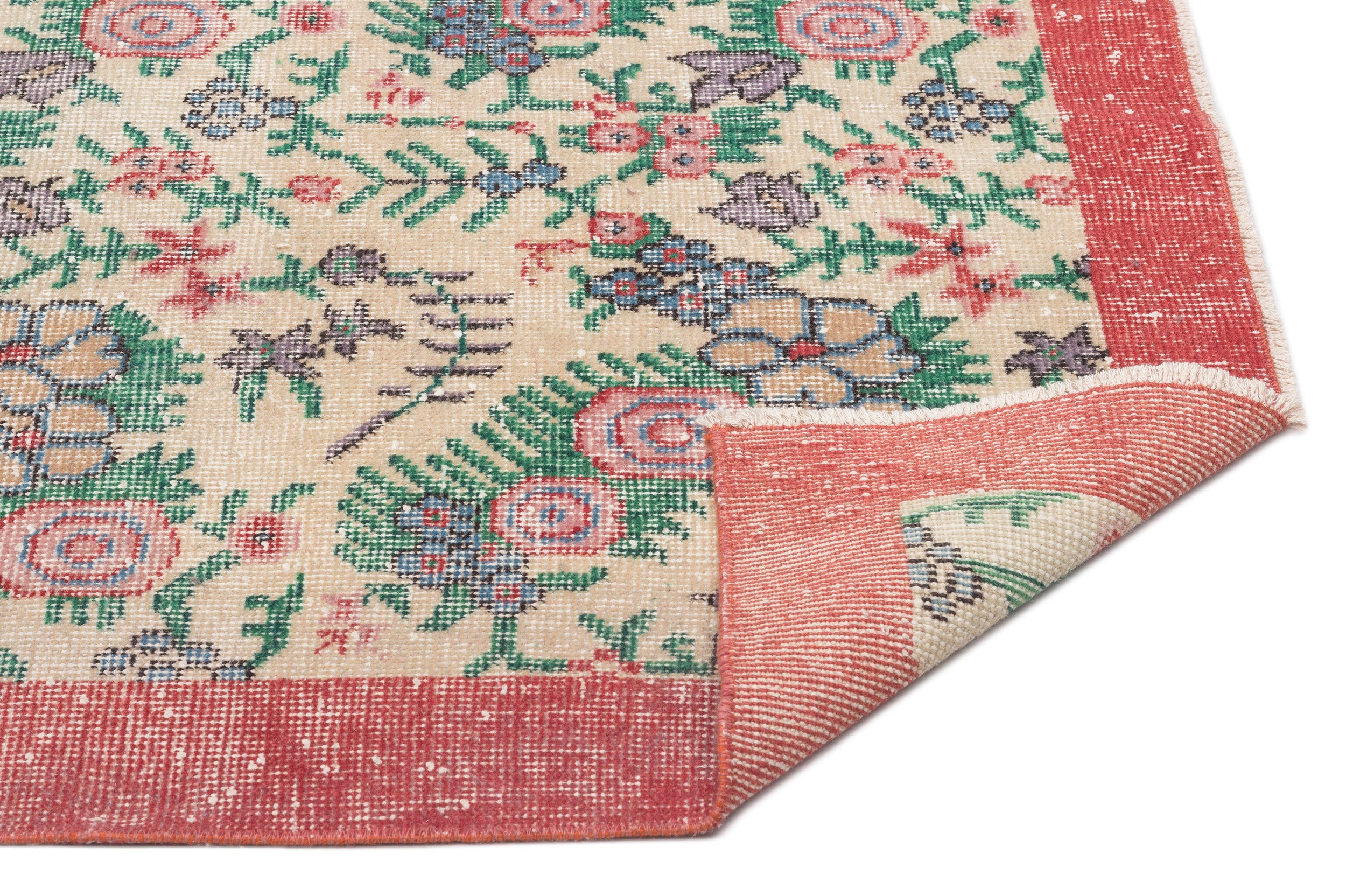 Naturel Over Dyed Vintage Rug 7'1'' x 10'2'' ft 215 x 311 cm