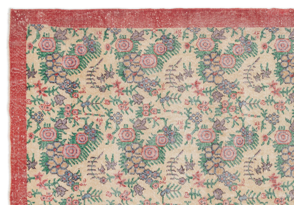 Naturel Over Dyed Vintage Rug 7'1'' x 10'2'' ft 215 x 311 cm