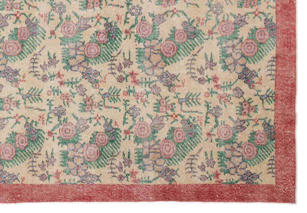 Naturel Over Dyed Vintage Rug 7'1'' x 10'2'' ft 215 x 311 cm