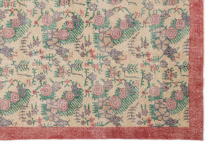 Naturel Over Dyed Vintage Rug 7'1'' x 10'2'' ft 215 x 311 cm