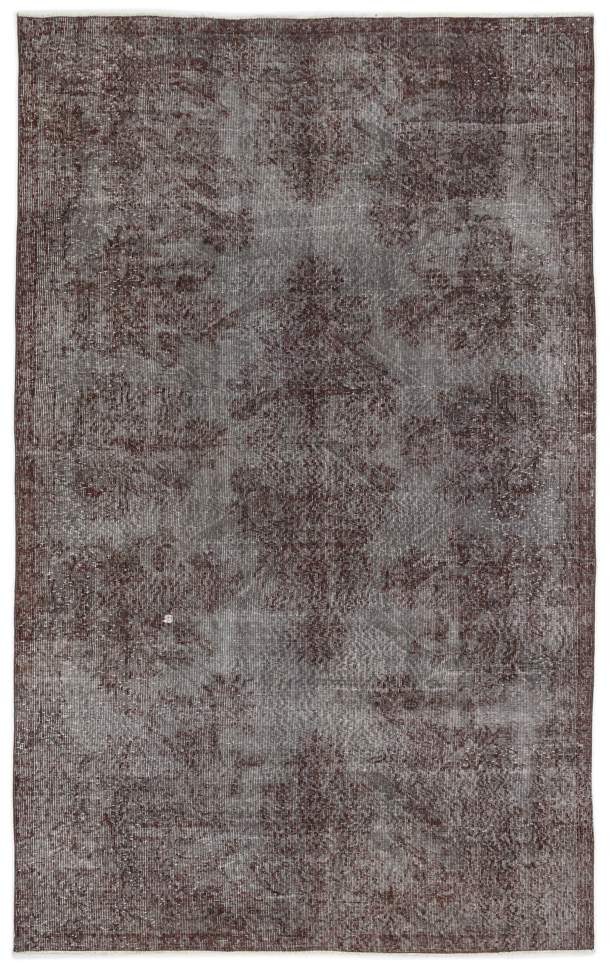Gray Over Dyed Vintage Rug 5&#39;9&#39;&#39; x 9&#39;2&#39;&#39; ft 174 x 280 cm