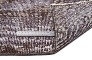 Gray Over Dyed Vintage Rug 5'7'' x 9'4'' ft 171 x 284 cm