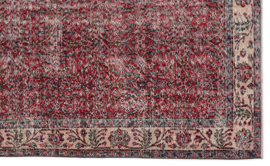 Naturel Over Dyed Vintage Rug 5'6'' x 9'1'' ft 167 x 278 cm