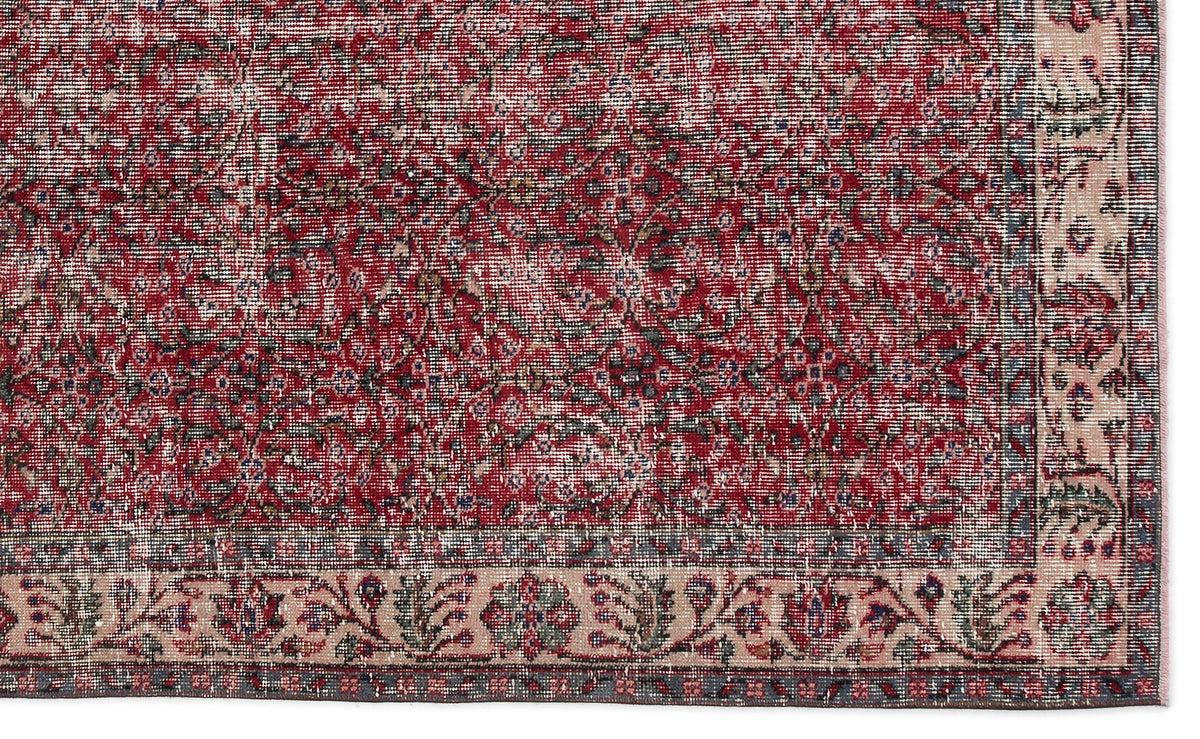 Naturel Over Dyed Vintage Rug 5&#39;6&#39;&#39; x 9&#39;1&#39;&#39; ft 167 x 278 cm