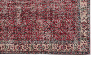 Naturel Over Dyed Vintage Rug 5'6'' x 9'1'' ft 167 x 278 cm