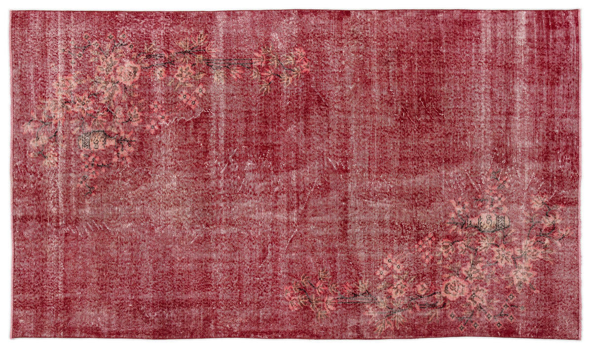 Retro Over Dyed Vintage Rug 5&#39;3&#39;&#39; x 9&#39;0&#39;&#39; ft 160 x 275 cm
