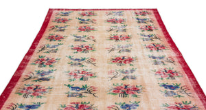 Retro Over Dyed Vintage Rug 5'8'' x 10'2'' ft 173 x 310 cm