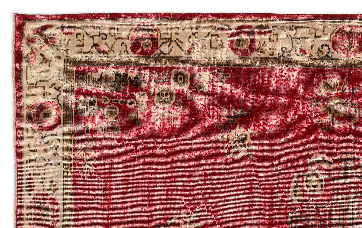 Naturel Over Dyed Vintage Rug 5&#39;7&#39;&#39; x 9&#39;1&#39;&#39; ft 169 x 276 cm